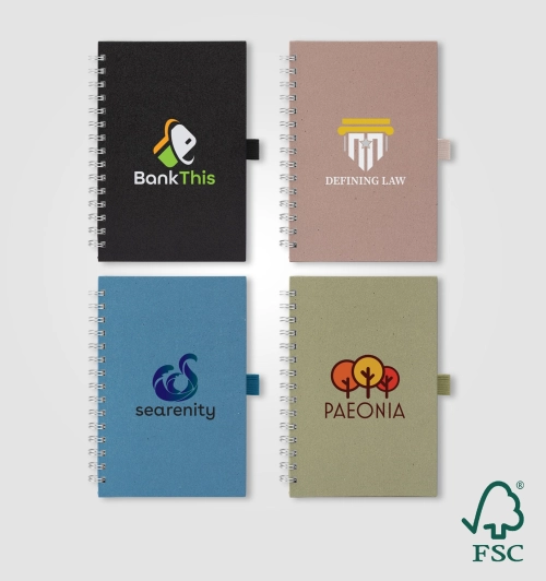 Terra Recycled Milk Carton FSC Paper Spiral Notebook - A5